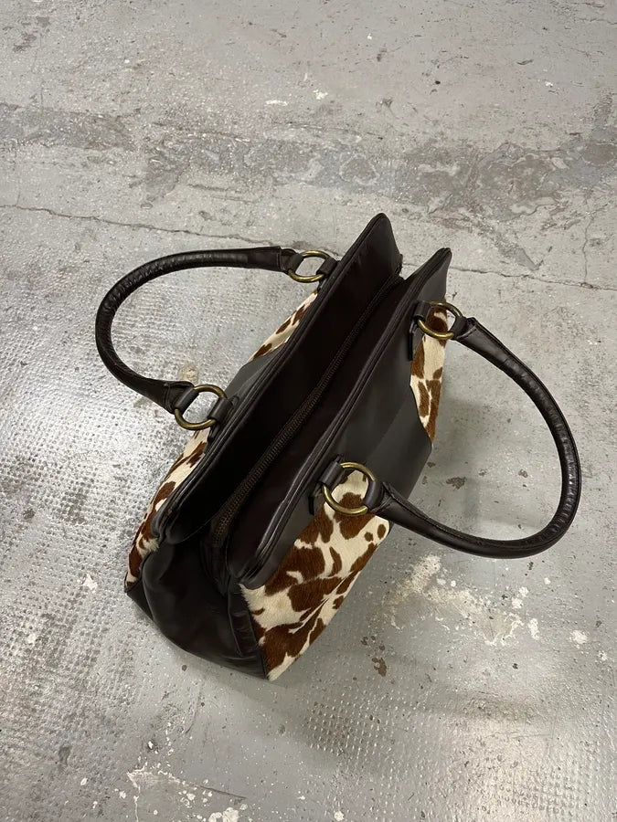 2000s Dolce & Gabbana Pony Hair Leather Cowprint Effect Handle Bag (OS) iJsYpmd 6