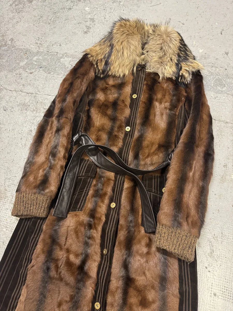 2000s Dolce & Gabbana Premium Fur Long Royal Camel Jacket bMqzOpv 2