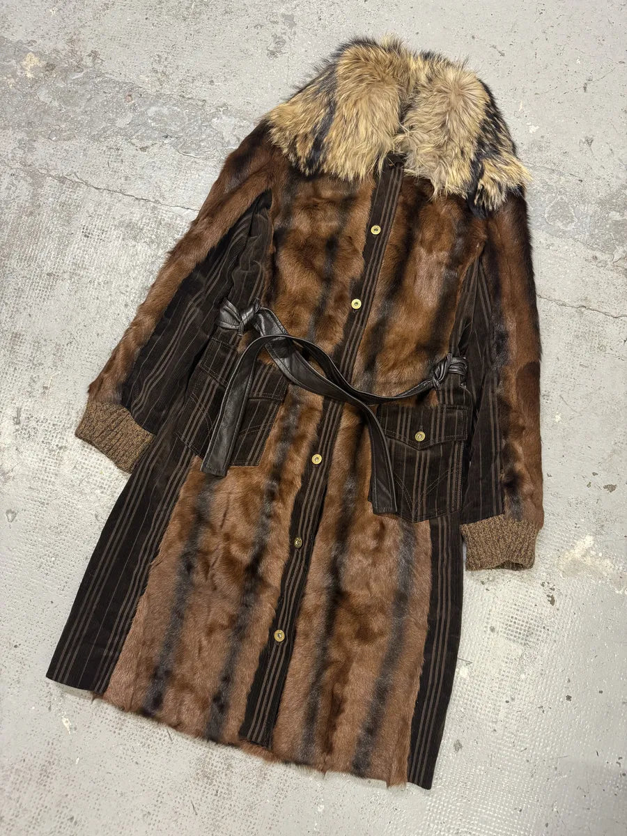 2000s Dolce & Gabbana Premium Fur Long Royal Camel Jacket bMqzOpv 4