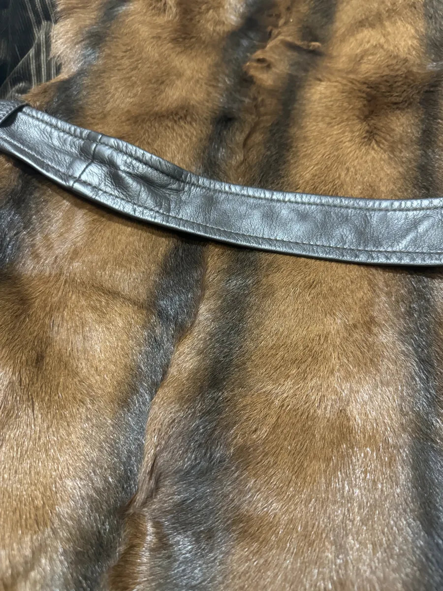 2000s Dolce & Gabbana Premium Fur Long Royal Camel Jacket bMqzOpv 5