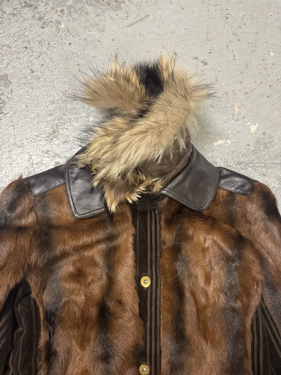 2000s Dolce & Gabbana Premium Fur Long Royal Camel Jacket bMqzOpv 6