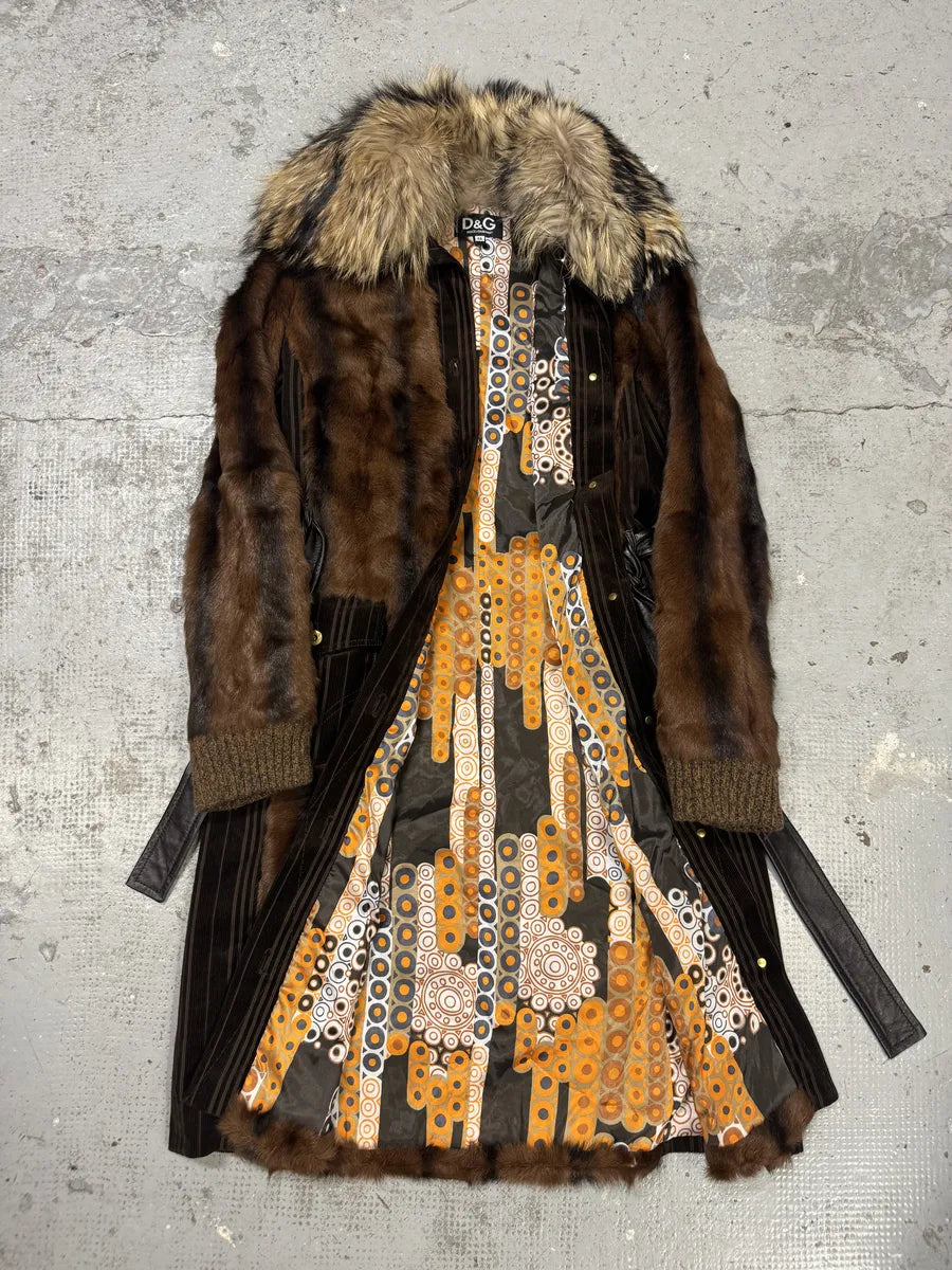 2000s Dolce & Gabbana Premium Fur Long Royal Camel Jacket bMqzOpv 7