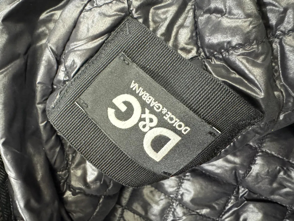 2000s Dolce & Gabbana Puffer Utility Black Nylon Jacket (L/XL) 10