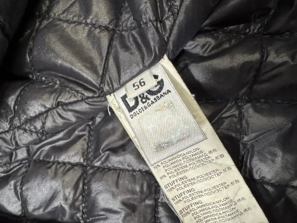 2000s Dolce & Gabbana Puffer Utility Black Nylon Jacket (L/XL) 11