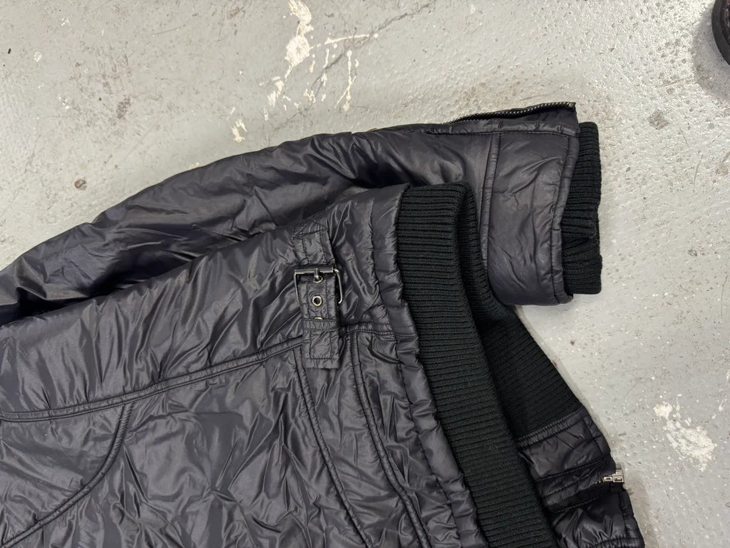 2000s Dolce & Gabbana Puffer Utility Black Nylon Jacket (L/XL) 5