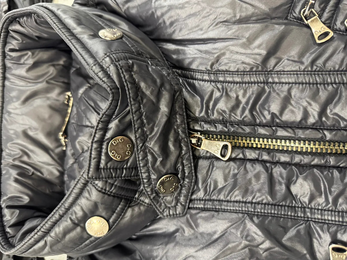 2000s Dolce & Gabbana Puffer Utility Black Nylon Jacket (L/XL) 7