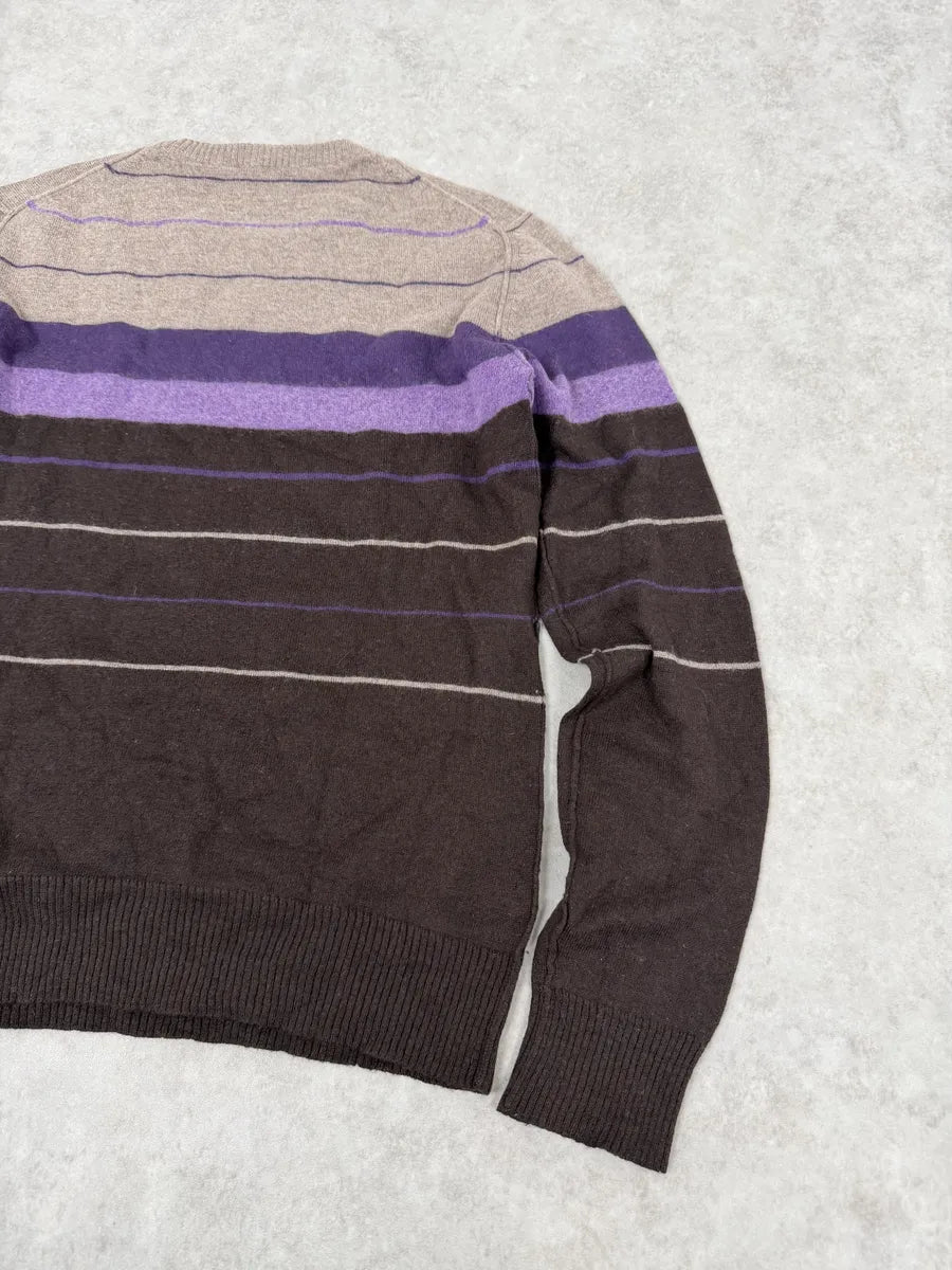 2000s Dolce & Gabbana Purple Striped Sweater YEGzQTK 4