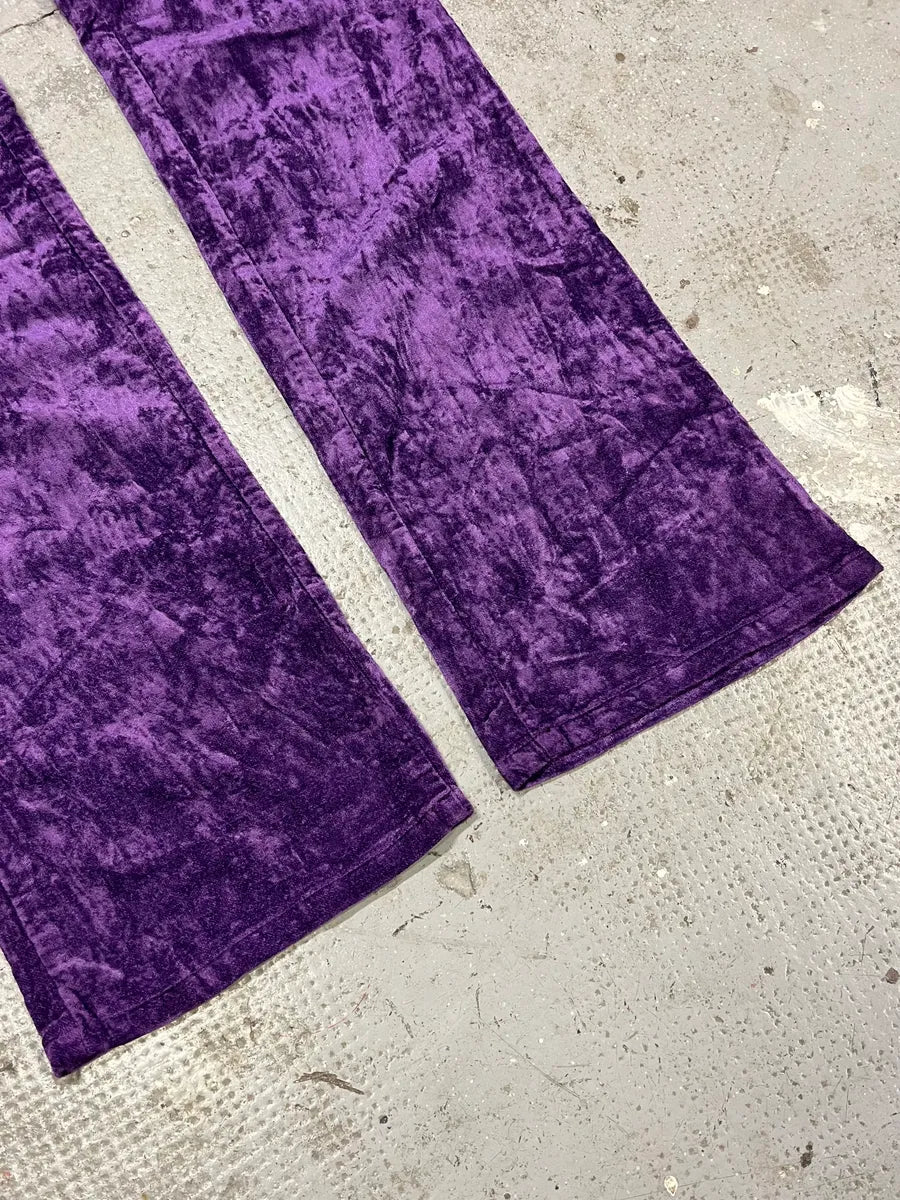 2000s Dolce & Gabbana Purple Velvet Pants (S) sykUlem 6
