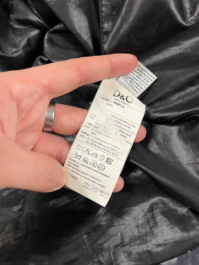 2000s Dolce & Gabbana Quilted Dark Purple Puffer Jacket oJpjTQa 12