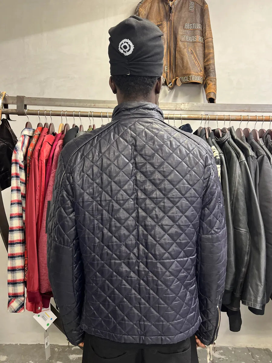 2000s Dolce & Gabbana Quilted Dark Purple Puffer Jacket oJpjTQa 2