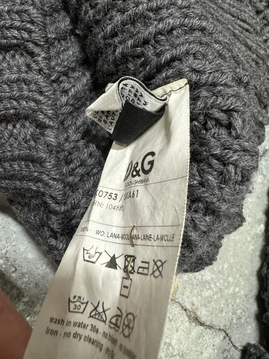 2000s Dolce & Gabbana Quilted Wool Buttoned Sweater CtYydSy 5