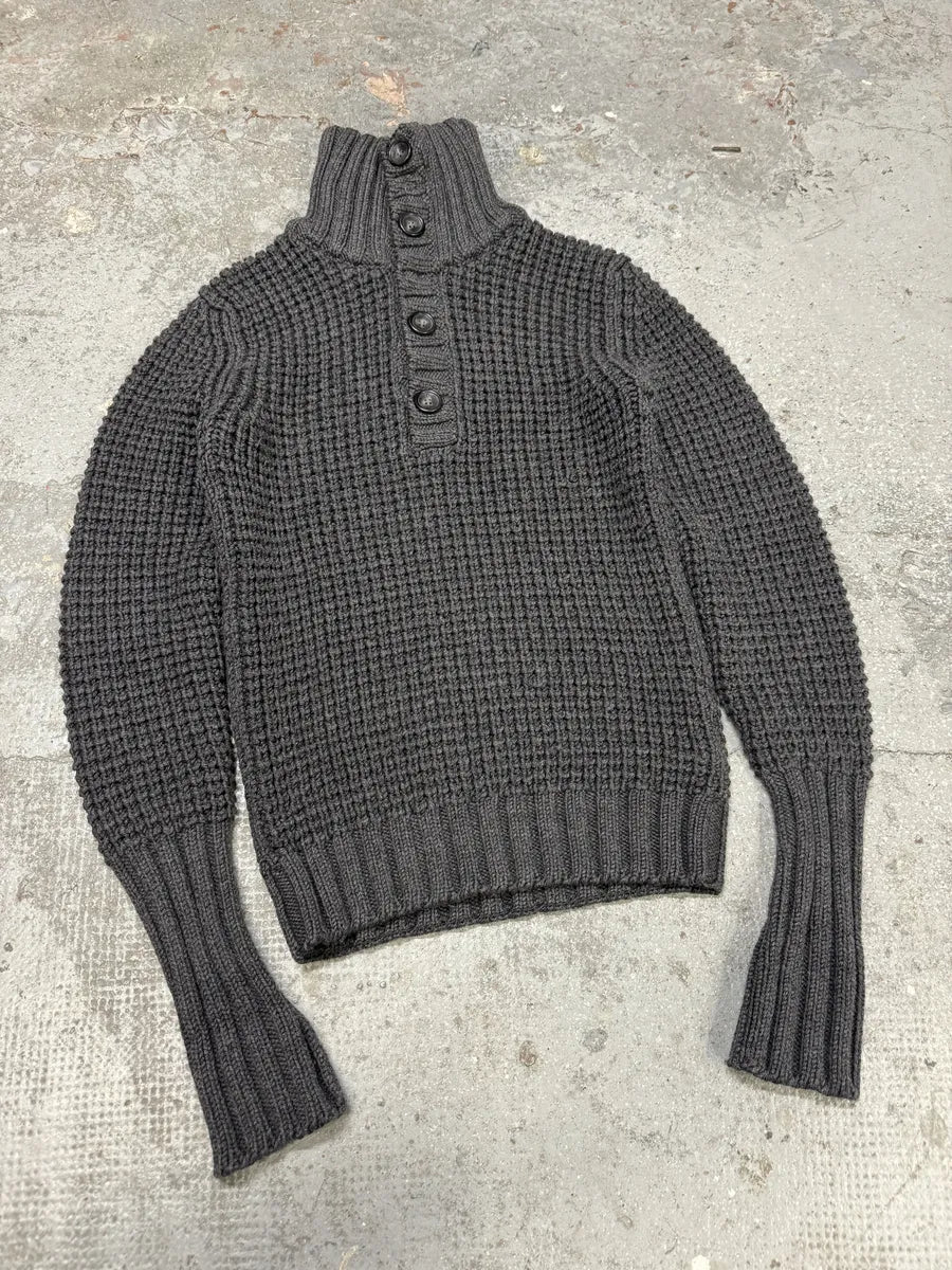 2000s Dolce & Gabbana Quilted Wool Buttoned Sweater CtYydSy 8
