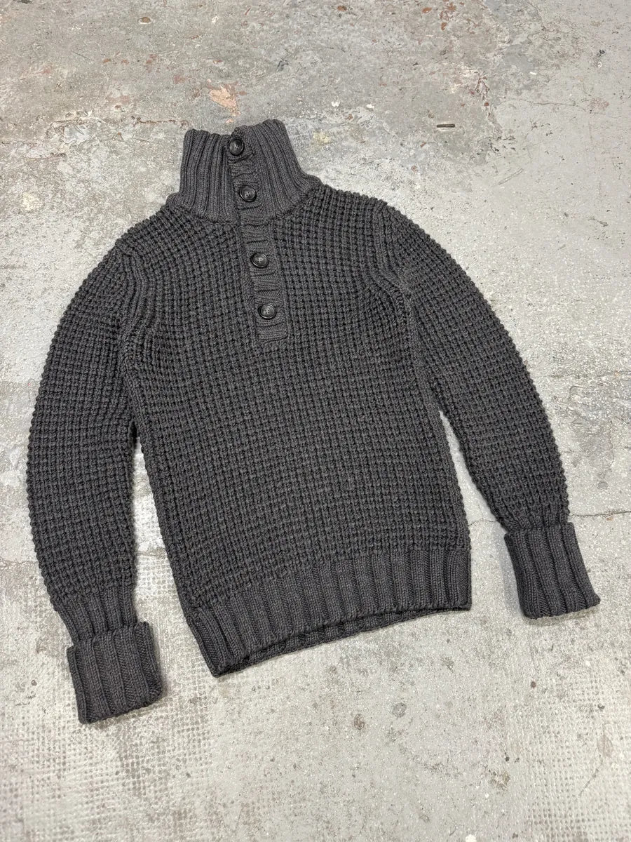 2000s Dolce & Gabbana Quilted Wool Buttoned Sweater CtYydSy 9