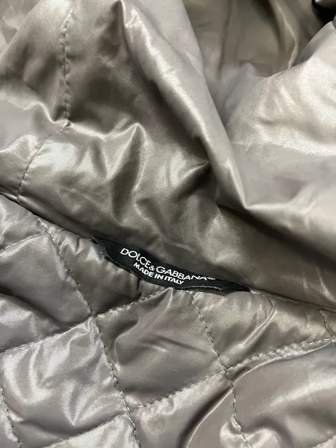 AW2011 Dolce & Gabbana Rabbit Fur Hooded Hybrid Denim Vest Jacket xNXRRaW 11