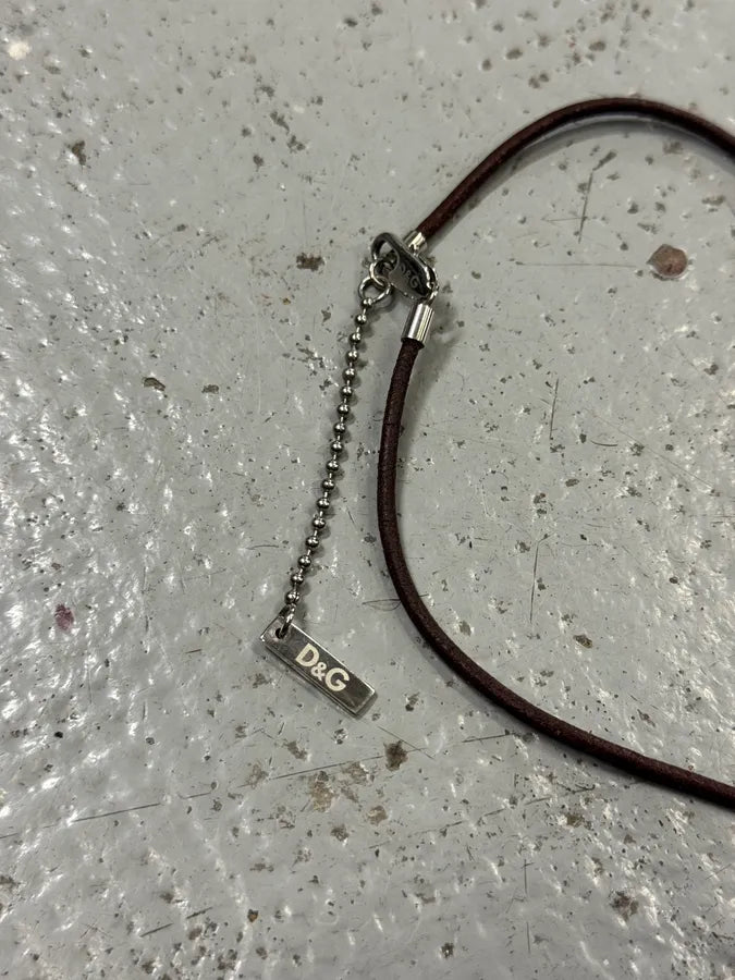 2000s Dolce & Gabbana Rasta Dog Tag Necklace KWSVFLM 4