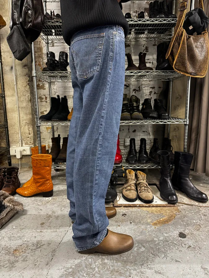 2000s Dolce & Gabbana Raw Blue Denim Jeans nVsBTEC 3