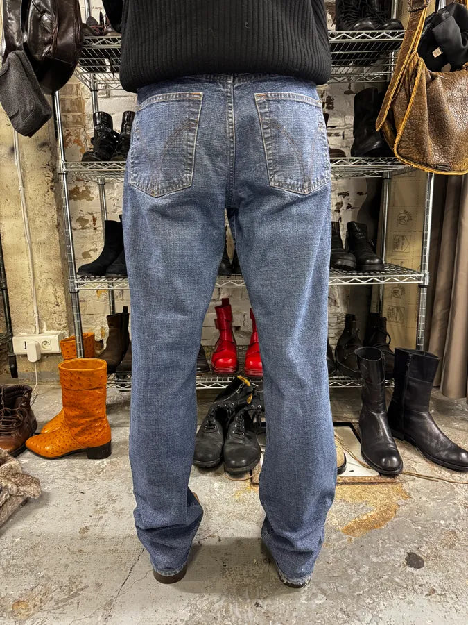 2000s Dolce & Gabbana Raw Blue Denim Jeans nVsBTEC 4