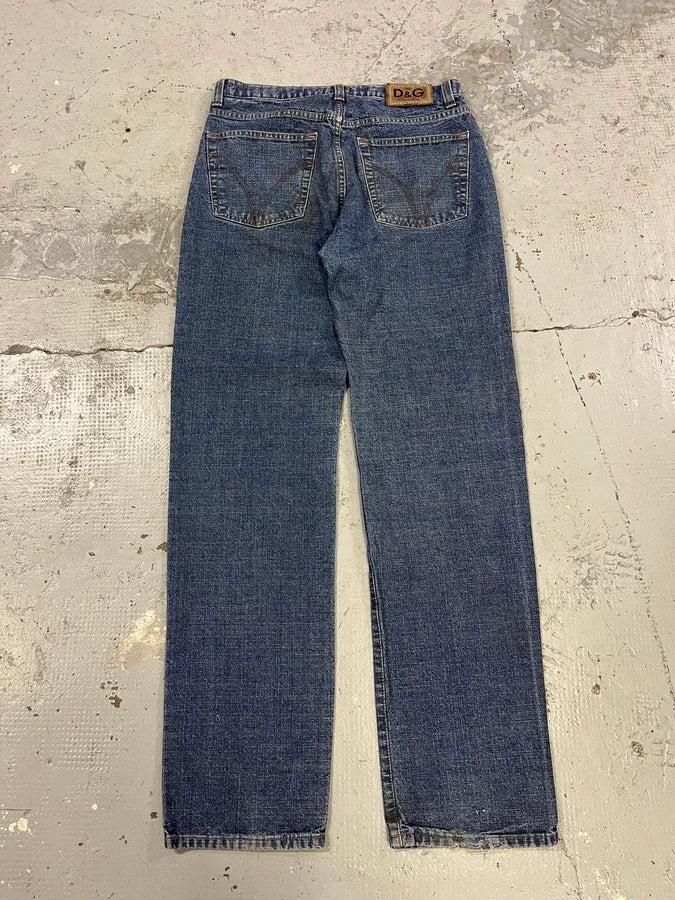 2000s Dolce & Gabbana Raw Blue Denim Jeans nVsBTEC 7