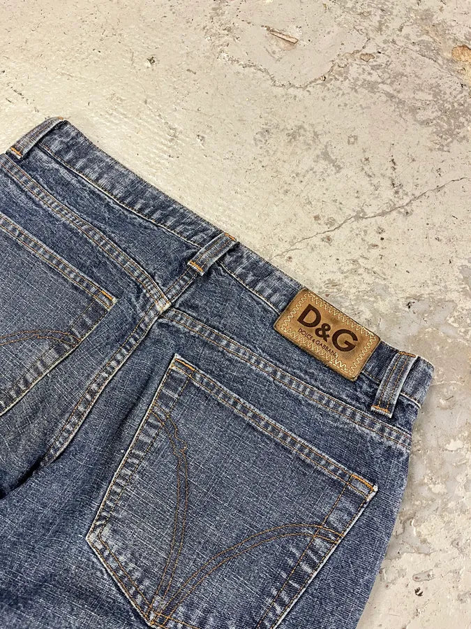 2000s Dolce & Gabbana Raw Blue Denim Jeans nVsBTEC 8