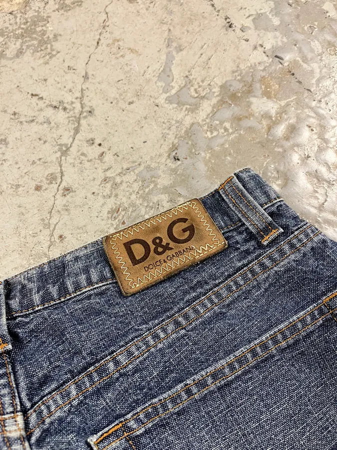 2000s Dolce & Gabbana Raw Blue Denim Jeans nVsBTEC 9