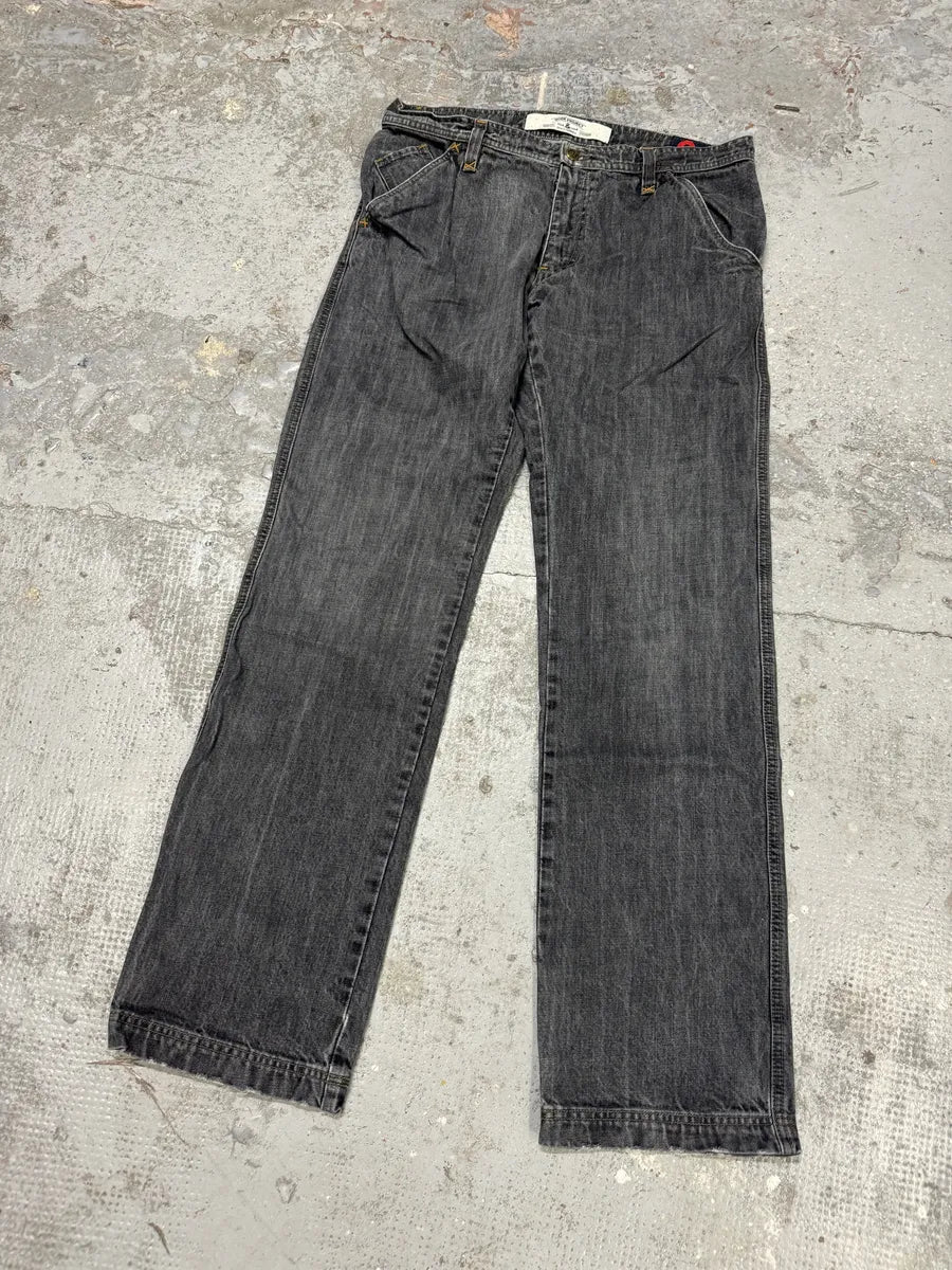2000s Dolce & Gabbana Raw Grey Denim Jeans qhBdZVh 5