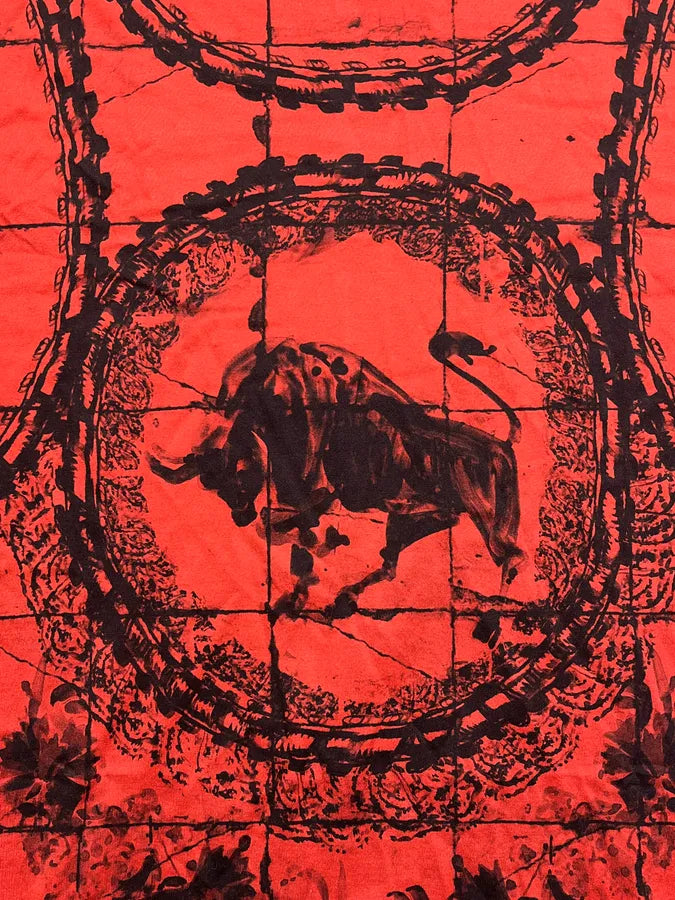 SS2015 Dolce & Gabbana Red Bull Chain Print T-Shirt fNPCKZz 6