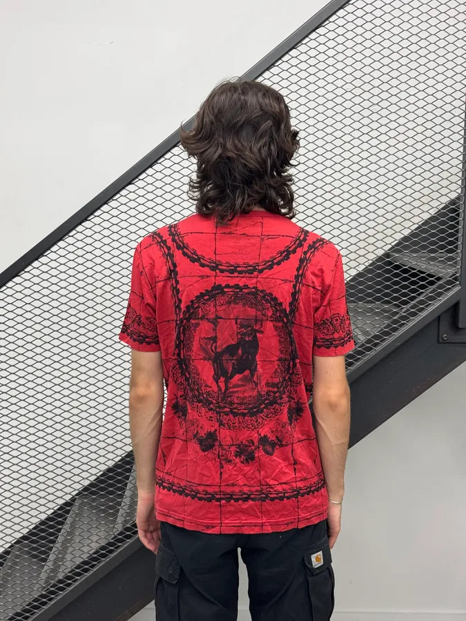 SS2015 Dolce & Gabbana Red Bull Chain Print T-Shirt fNPCKZz 2