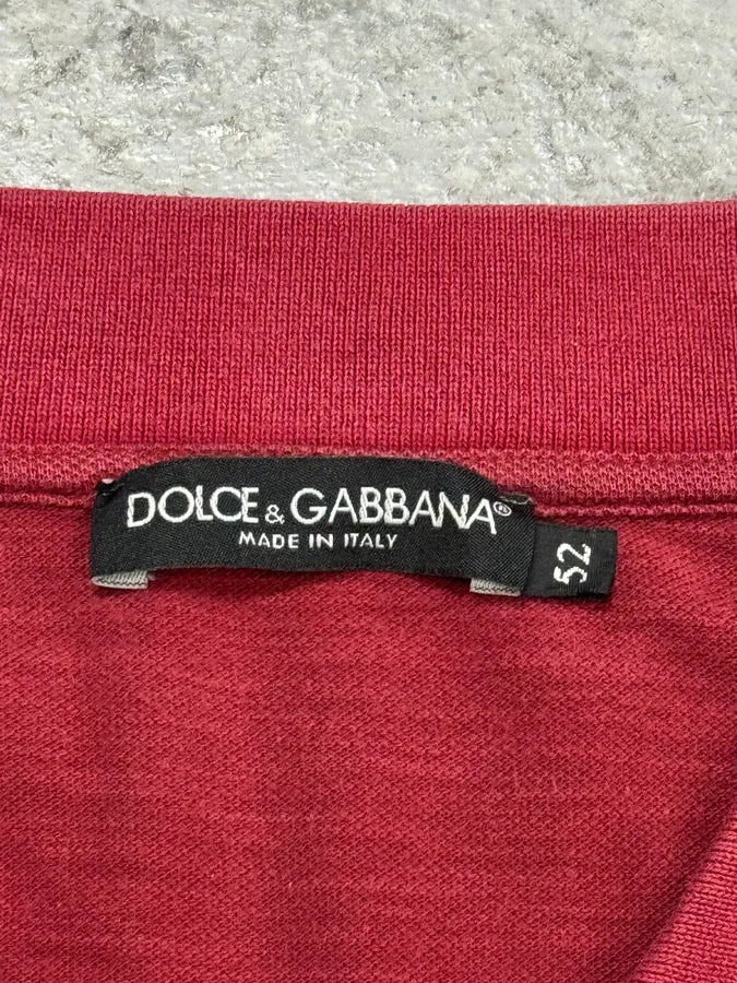 2000s Dolce & Gabbana Red Class Polo oIuHoUz 3