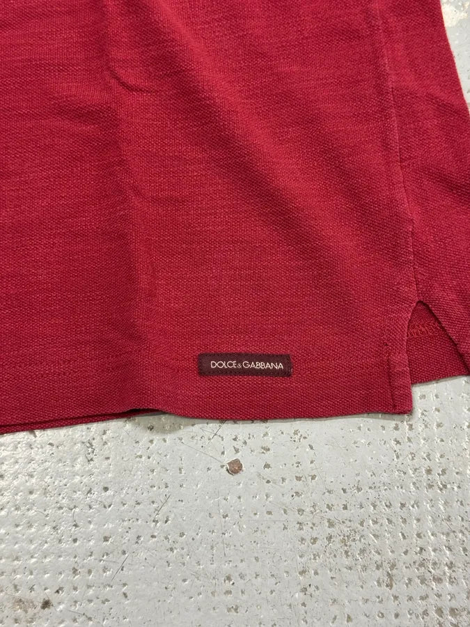 2000s Dolce & Gabbana Red Class Polo oIuHoUz 6