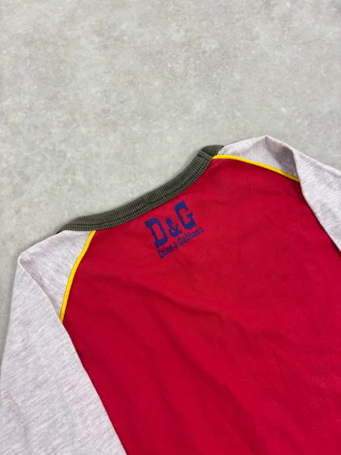2000s Dolce & Gabbana Red Cow Girl Longsleeve T-Shirt ocNkovB 7
