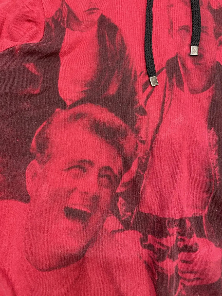 2000s Dolce & Gabbana Red James Dean Human Hoodie (M) 6