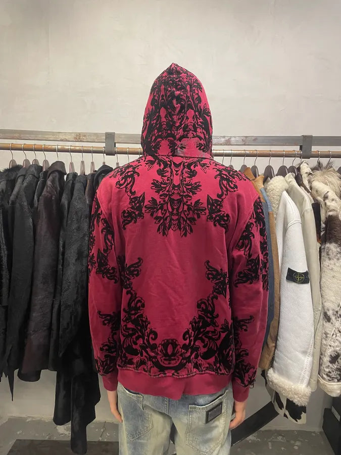 2000s Dolce & Gabbana Red Mafia Embroidered Sweater (M) 3