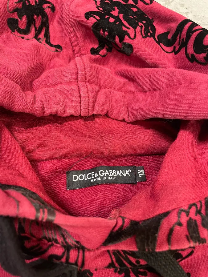 2000s Dolce & Gabbana Red Mafia Embroidered Sweater (M) 6