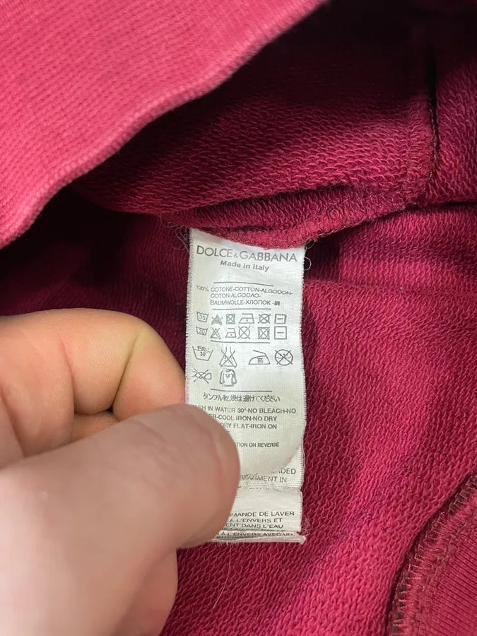 2000s Dolce & Gabbana Red Mafia Embroidered Sweater (M) 8