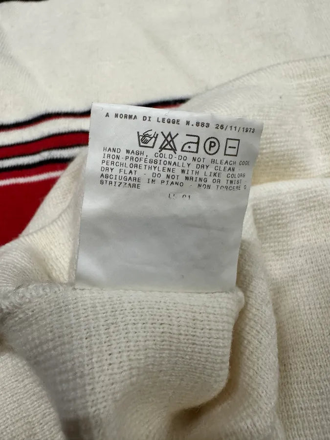 2000s Dolce & Gabbana Red Striped White Sweater DQaTmhD 7