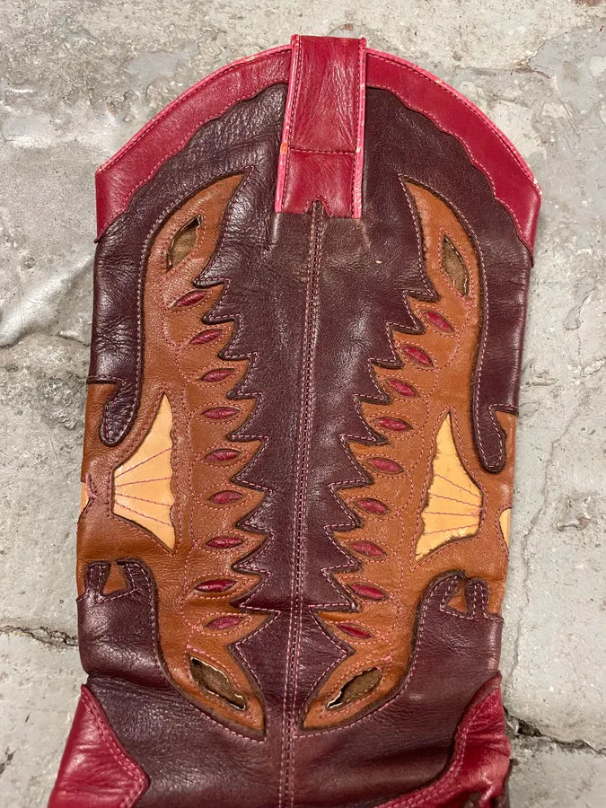 2000s Dolce & Gabbana Red Texas Cow-boy Heels (36eu/us4) ndYjXWO 4