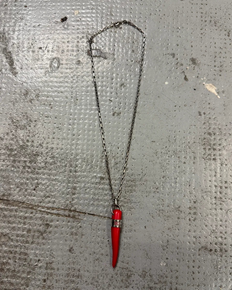 2000s Dolce & Gabbana Red Tooth Necklace HUihaUZ 0