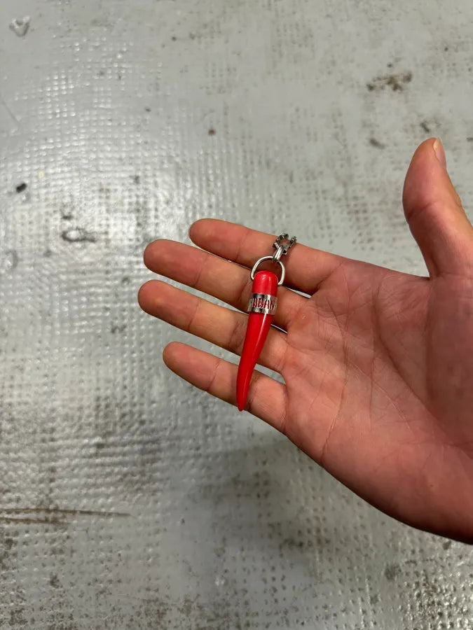 2000s Dolce & Gabbana Red Tooth Necklace HUihaUZ 5