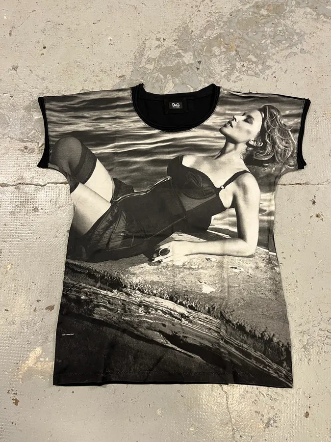 2000s Dolce & Gabbana Relaxed Woman Black T-Shirt hCXFfnv 0