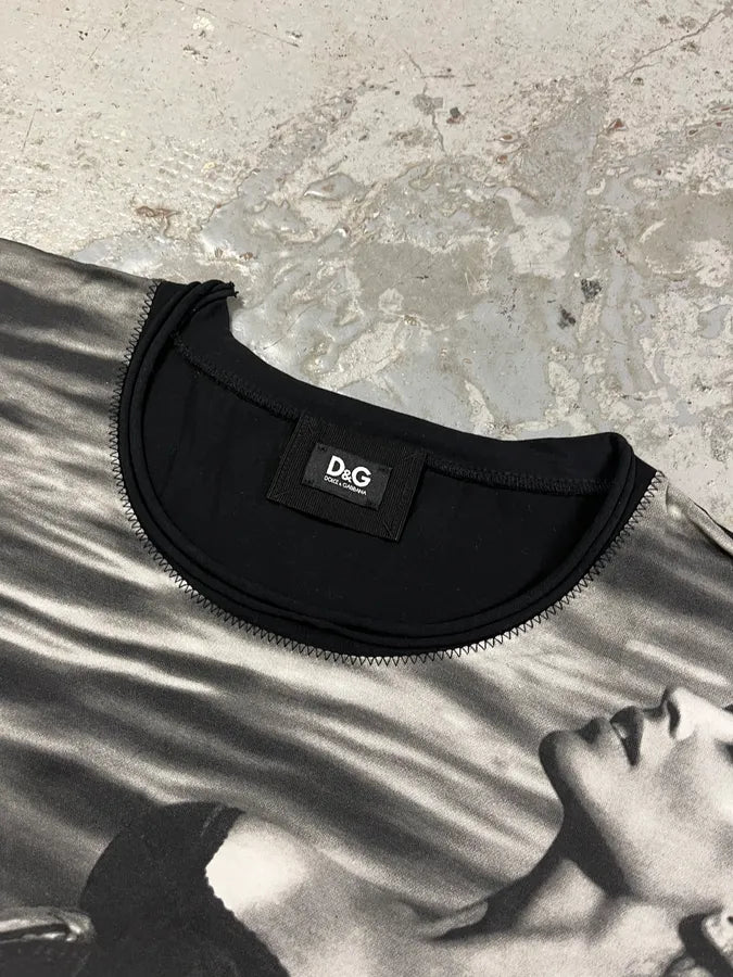 2000s Dolce & Gabbana Relaxed Woman Black T-Shirt hCXFfnv 3
