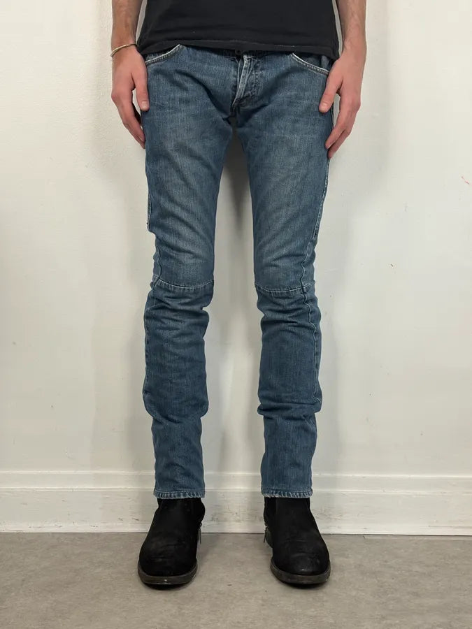AW2003 Dolce & Gabbana Reworked Blue Denim Jeans pZmExzw 1