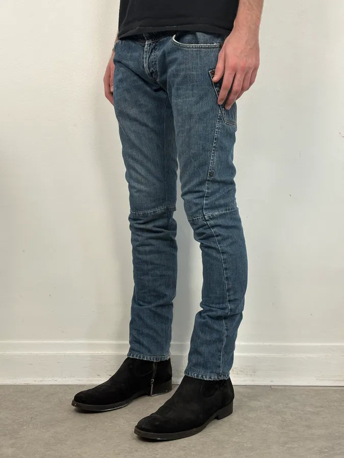 AW2003 Dolce & Gabbana Reworked Blue Denim Jeans pZmExzw 2