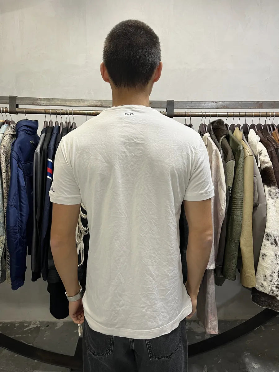 2000s Dolce & Gabbana Rockstar White T-Shirt KEPFiVq 2