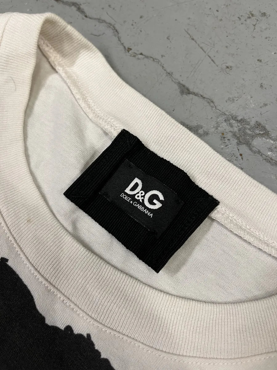 2000s Dolce & Gabbana Rockstar White T-Shirt KEPFiVq 6
