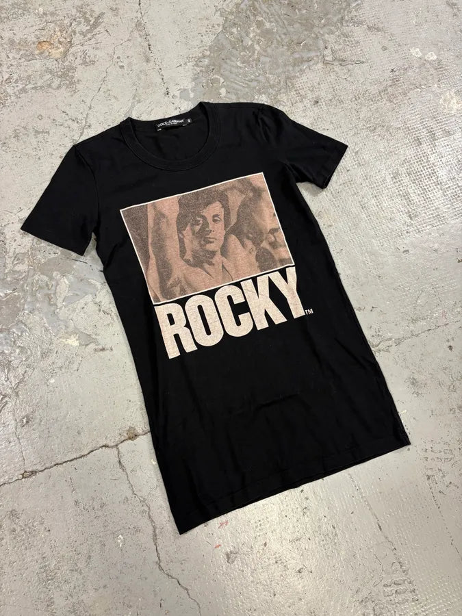 2000s Dolce & Gabbana Rocky Black T-Shirt JSHmpsR 1
