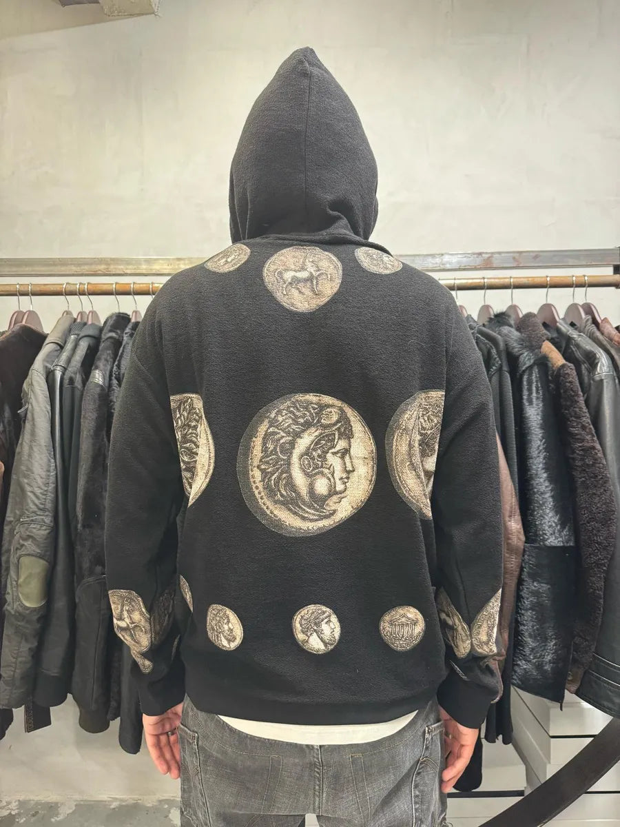 SS2014 Dolce & Gabbana Roman Coins Black Hoodie mIwtnsi 3