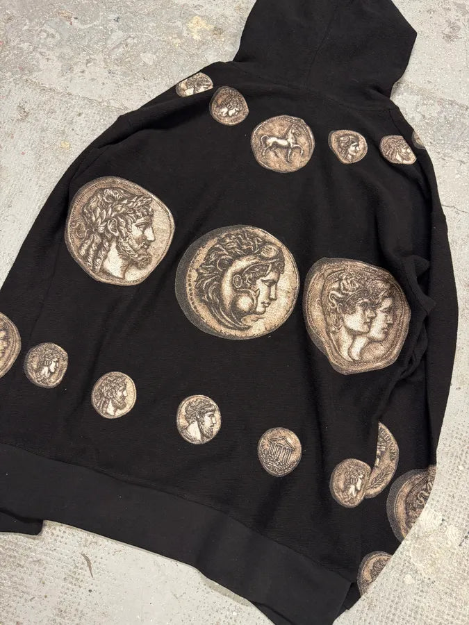 SS2014 Dolce & Gabbana Roman Coins Black Hoodie mIwtnsi 7