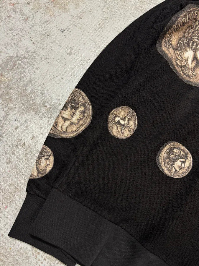 SS2014 Dolce & Gabbana Roman Coins Black Hoodie mIwtnsi 8