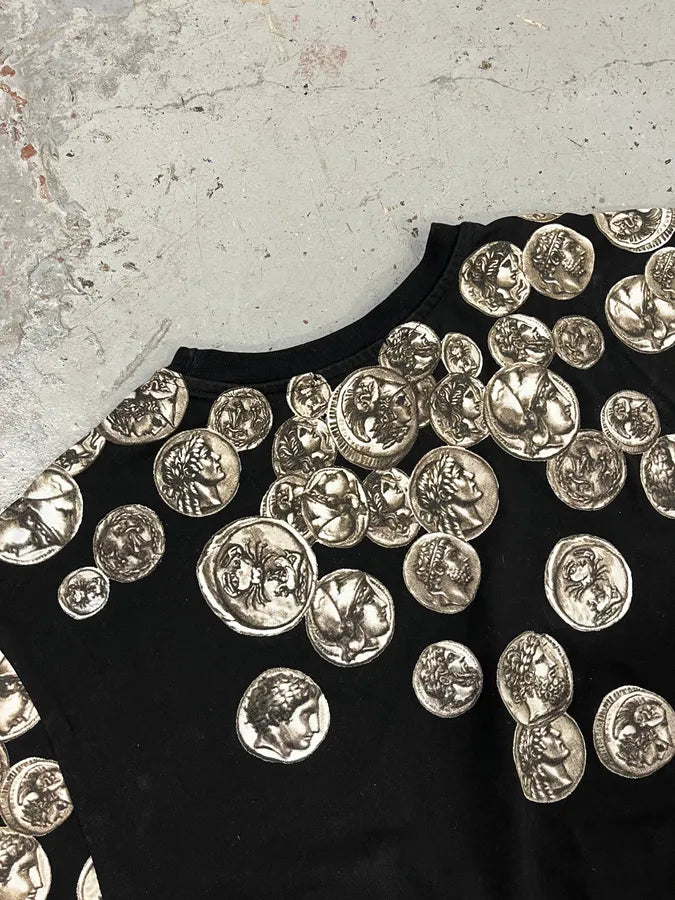 SS2013 Dolce & Gabbana Roman Coins Black T-Shirt ktPthwf 6