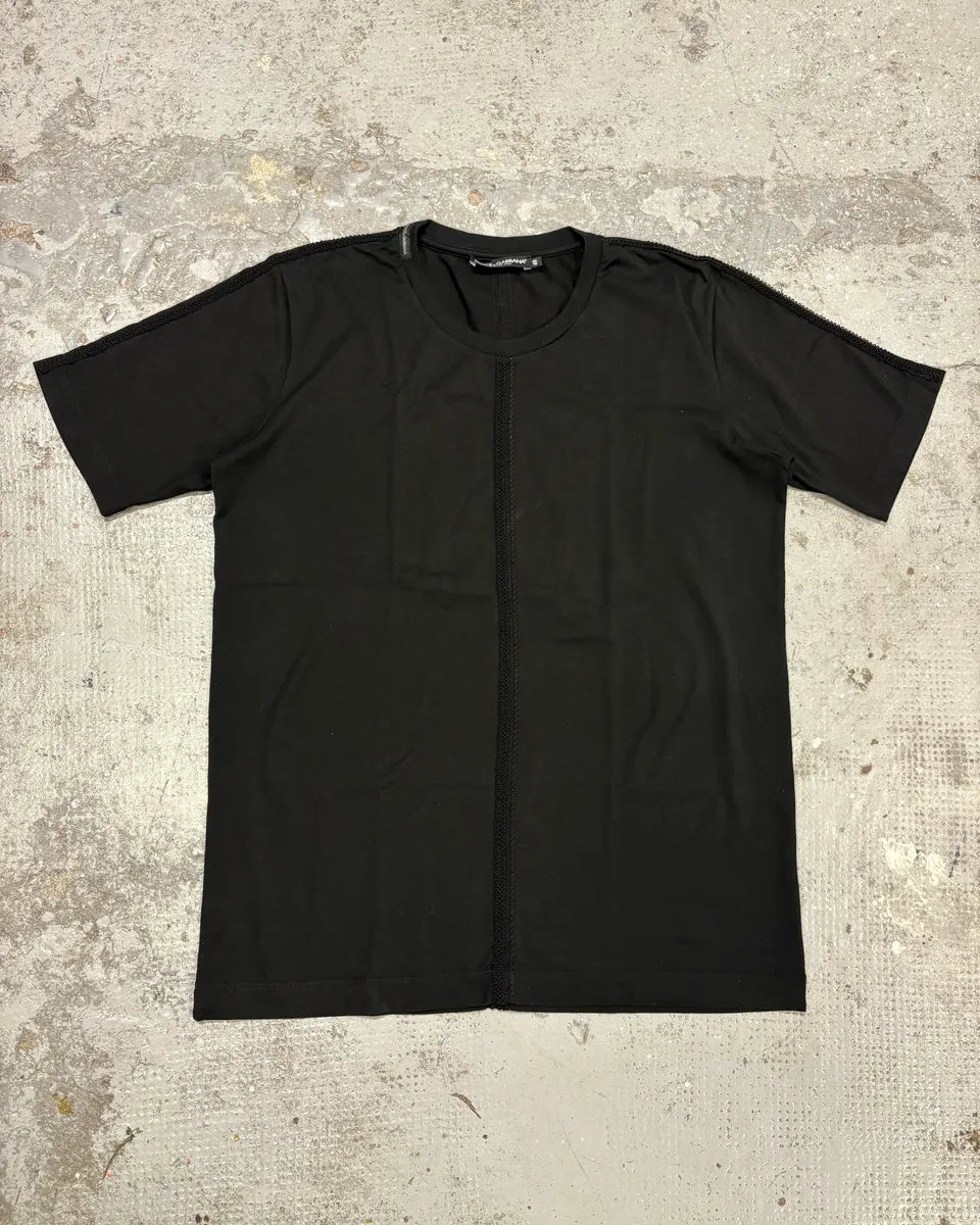 2000s Dolce & Gabbana Ropes Black T-Shirt xRmfqSV 0